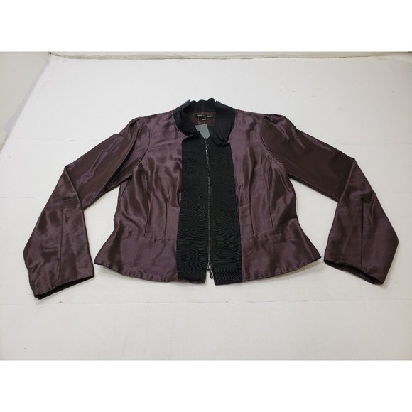 Joeffer Caoc Womens Jacket Blazer Full Zip Long Sleeve Port Metallic Size XS - Picture 1 of 11